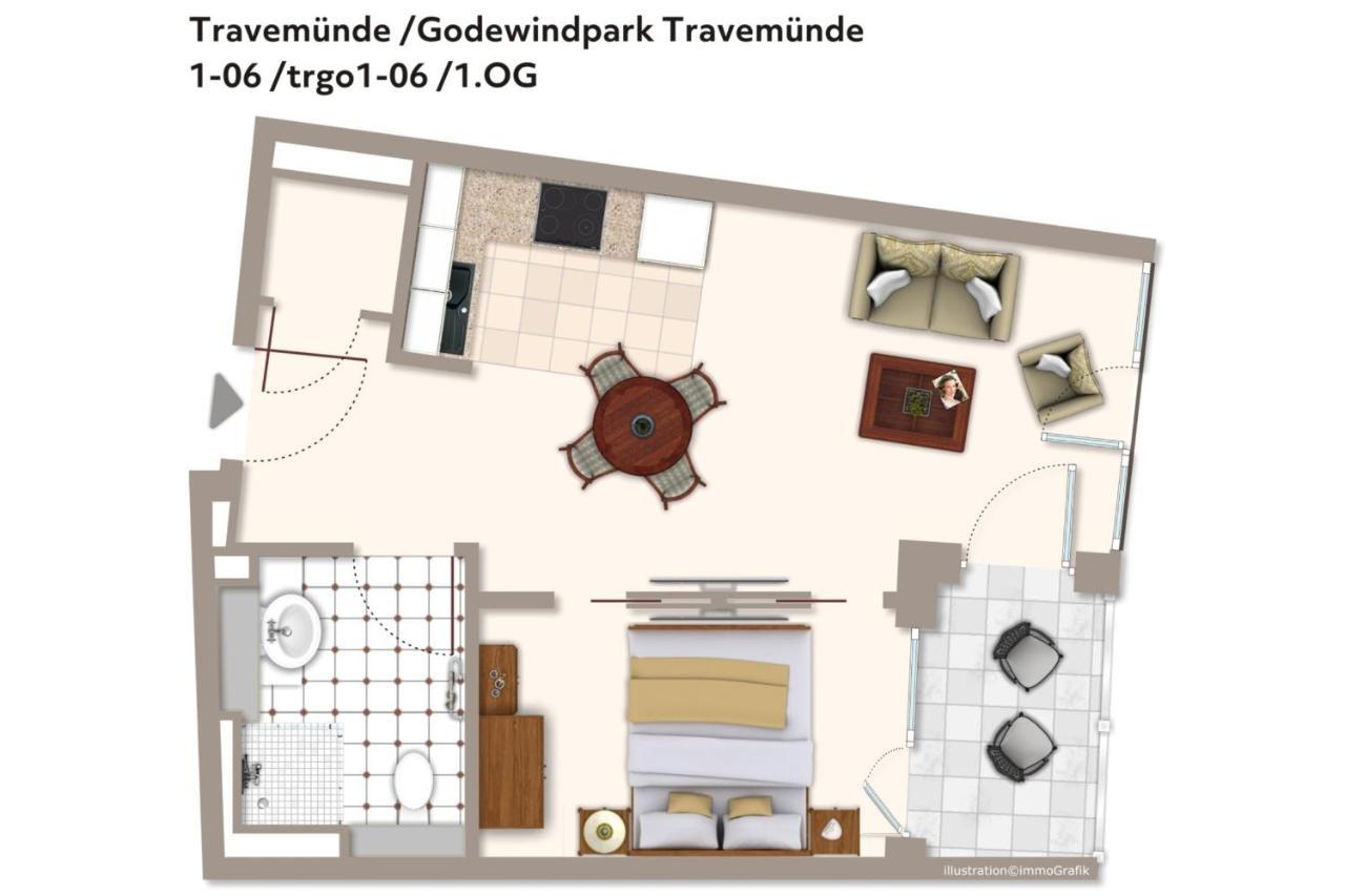 Godewindpark Travemuende Godewindpark Travemuende 1-06 Apartamento Lübeck Exterior foto
